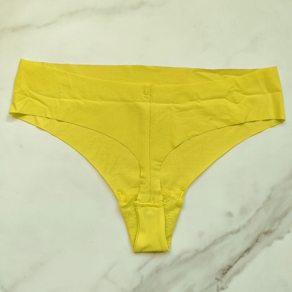 NWOT CALVIN KLEIN INVISIBLES THONG PANTY IN LEMON LIME SIZE LARGE - Picture 2 of 4